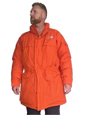 North Face McMurdo Goosedown Insulated Parka Construction Orange Size XL Hyvent